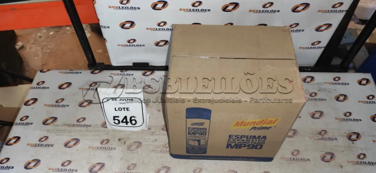 LOTE 546 - 12 LATAS DE ESPUMA EXPANSIVA DE POLIURETANO MP90 DE 500ML CADA MARCA MUNDIAL PRIME. (NO ESTADO) ATENÇÃO! FAZER A VISITAÇÃO ANTES DE ARREMATAR, NÃO SABEMOS SE FUNCIONA, LEILÃO NÃO TEM GARANTIA E NEM DEVOLUÇÃO, SUJEITO A POSSÍVEIS AVARIAS VISÍVEIS/OCULTAS E/OU AUSÊNCIA DE COMPONENTES.