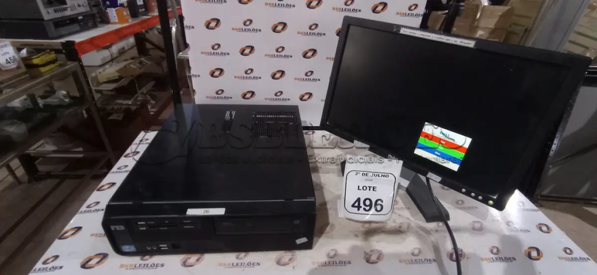 LOTE 496 - 01 MONITOR MARCA DELL E 01 CPU MARCA N3. (NO ESTADO) ATENÇÃO! FAZER A VISITAÇÃO ANTES DE ARREMATAR, NÃO SABEMOS SE FUNCIONA, LEILÃO NÃO TEM GARANTIA E NEM DEVOLUÇÃO, SUJEITO A POSSÍVEIS AVARIAS VISÍVEIS/OCULTAS E/OU AUSÊNCIA DE COMPONENTES.