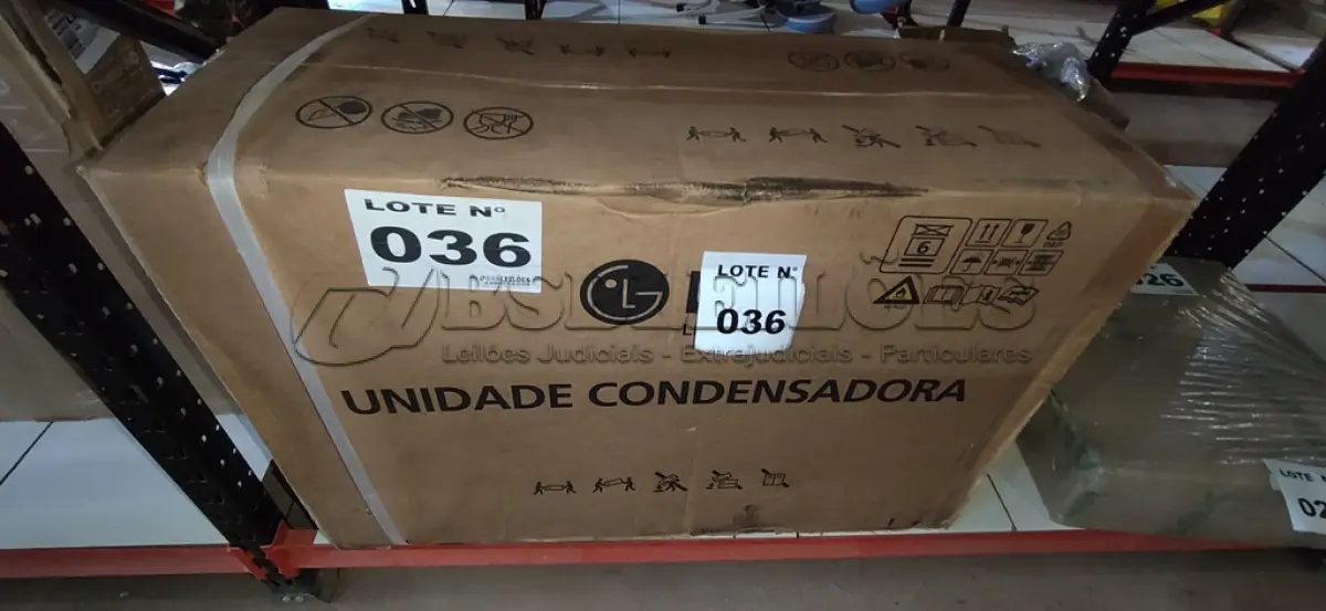 LOTE 036 - 01 CONDENSADORA AR CONDICIONADO LG DUAL INVERTER VOICE +AI 18.000 BTU'S - 220V (NO ESTADO, NÃO SABEMOS SE FUNCIONA. LEILÃO NÃO TEM GARANTIA E NEM DEVOLUÇÃO, SUJEITO A POSSÍVEIS AVARIAS VISÍVEIS/OCULTAS E/OU AUSÊNCIA DE COMPONENTES)