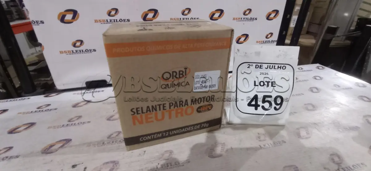 LOTE 459 - 12 BISNAGAS DE ADESIVO DE SILICONE NEUTRO PARA MOTOR DE 70G MARCA ORBI QUÍMICA. (NO ESTADO) ATENÇÃO! FAZER A VISITAÇÃO ANTES DE ARREMATAR, NÃO SABEMOS SE FUNCIONA, LEILÃO NÃO TEM GARANTIA E NEM DEVOLUÇÃO, SUJEITO A POSSÍVEIS AVARIAS VISÍVEIS/OCULTAS E/OU AUSÊNCIA DE COMPONENTES.