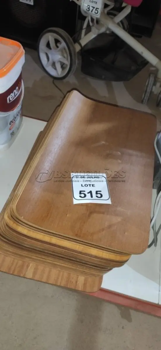 LOTE 515 - 20 PLACAS DE MADEIRA. (NO ESTADO) ATENÇÃO! FAZER A VISITAÇÃO ANTES DE ARREMATAR, NÃO SABEMOS SE FUNCIONA, LEILÃO NÃO TEM GARANTIA E NEM DEVOLUÇÃO, SUJEITO A POSSÍVEIS AVARIAS VISÍVEIS/OCULTAS E/OU AUSÊNCIA DE COMPONENTES.