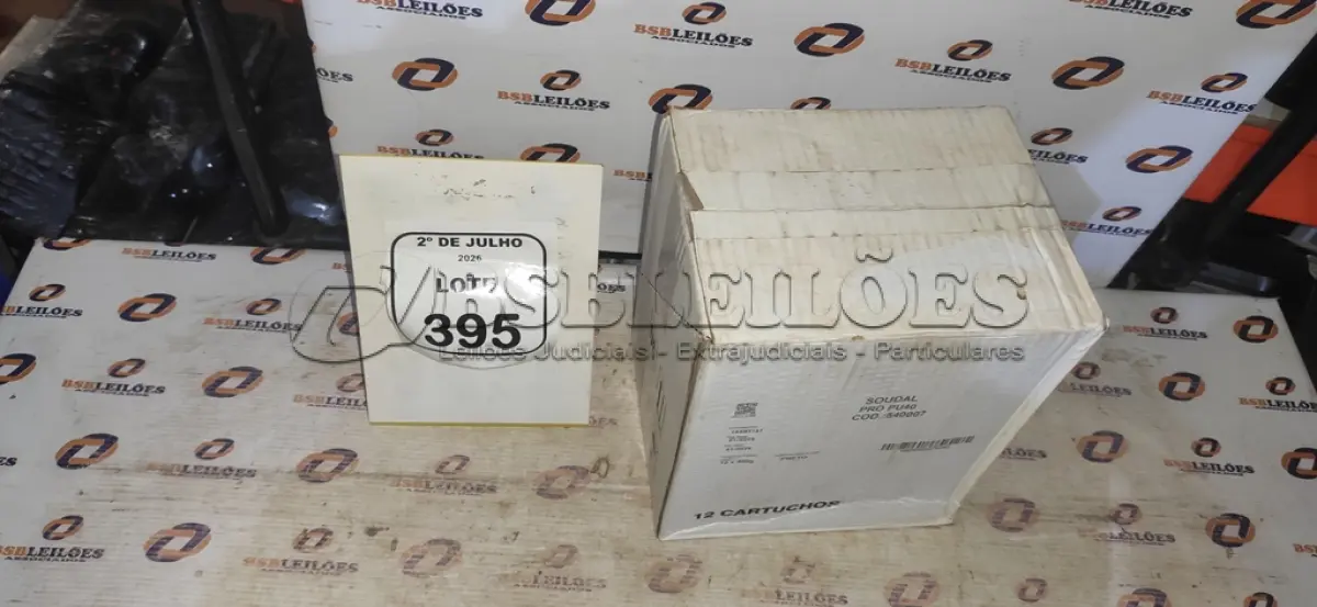 LOTE 395 - 12 ADESIVOS/SELANTE PU 40 230ML CADA. (NO ESTADO) ATENÇÃO! FAZER A VISITAÇÃO ANTES DE ARREMATAR, NÃO SABEMOS SE FUNCIONA, LEILÃO NÃO TEM GARANTIA E NEM DEVOLUÇÃO, SUJEITO A POSSÍVEIS AVARIAS VISÍVEIS/OCULTAS E/OU AUSÊNCIA DE COMPONENTES.