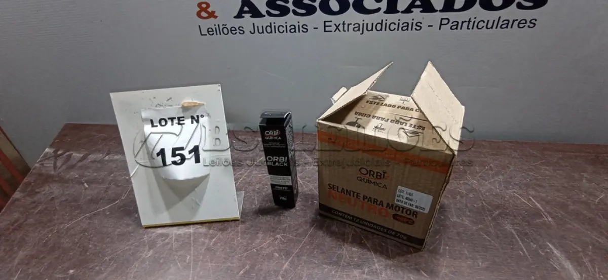 LOTE 151 - 12 BISNAGAS DE ADESIVO DE SILICONE NEUTRO DE 70G MARCA ORBI QUÍMICA. (NO ESTADO) ATENÇÃO! FAZER A VISITAÇÃO ANTES DE ARREMATAR, NÃO SABEMOS SE FUNCIONA, LEILÃO NÃO TEM GARANTIA E NEM DEVOLUÇÃO, SUJEITO A POSSÍVEIS AVARIAS VISÍVEIS/OCULTAS E/OU AUSÊNCIA DE COMPONENTES.