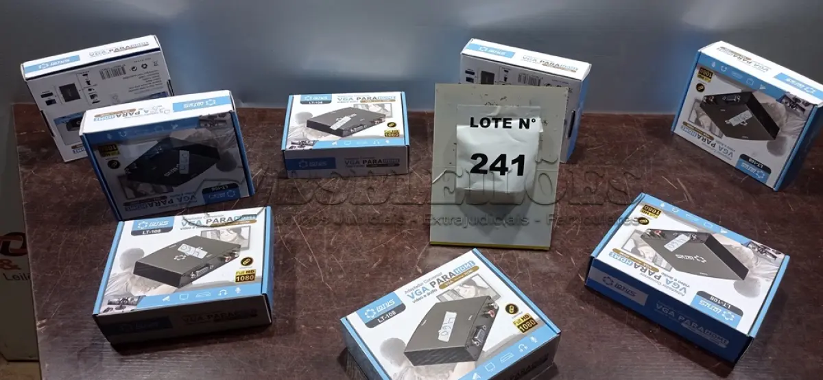 LOTE 241 - 08 ADAPTADORES CONVERSOR DE VGA PARA HDMI VIDEO E AUDIO. (NO ESTADO, NÃO SABEMOS SE FUNCIONA. LEILÃO NÃO TEM GARANTIA E NEM DEVOLUÇÃO, SUJEITO A POSSÍVEIS AVARIAS VISÍVEIS/OCULTAS E/OU AUSÊNCIA DE COMPONENTES)