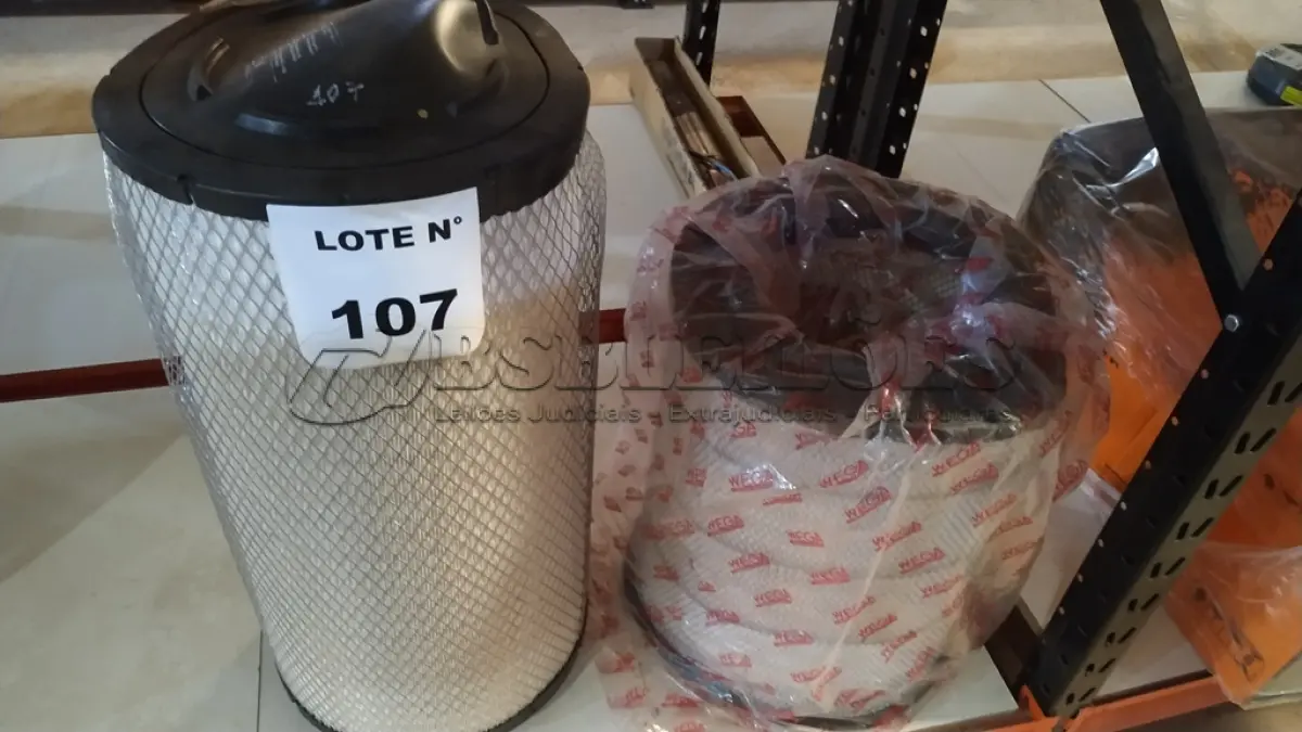 LOTE 107 - 01 FILTRO DE AR WEGA 604 PARA CAMINHÃO VOLVO FH E 01 FILTRO DE AR DONALDSON UTILIZADO EM MAQUINÁRIO PESADO. (NO ESTADO, NÃO SABEMOS SE FUNCIONA. LEILÃO NÃO TEM GARANTIA E NEM DEVOLUÇÃO, SUJEITO A POSSÍVEIS AVARIAS VISÍVEIS/OCULTAS E/OU AUSÊNCIA DE COMPONENTES)