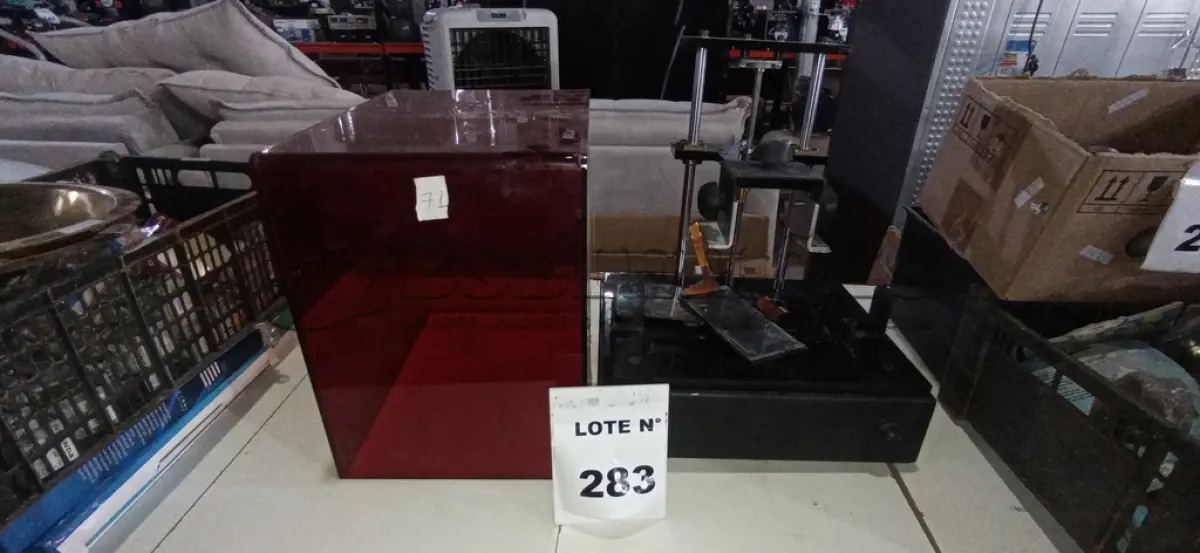 LOTE 283 - 01 IMPRESSORA 3D. (NO ESTADO) ATENÇÃO! FAZER A VISITAÇÃO ANTES DE ARREMATAR, NÃO SABEMOS SE FUNCIONA, LEILÃO NÃO TEM GARANTIA E NEM DEVOLUÇÃO, SUJEITO A POSSÍVEIS AVARIAS VISÍVEIS/OCULTAS E/OU AUSÊNCIA DE COMPONENTES.