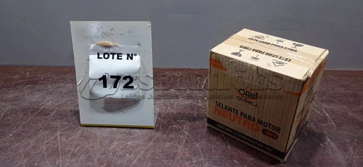 LOTE 172 - 12 BISNAGAS DE ADESIVO DE SILICONE NEUTRO DE 70G MARCA ORBI QUÍMICA. (NO ESTADO) ATENÇÃO! FAZER A VISITAÇÃO ANTES DE ARREMATAR, NÃO SABEMOS SE FUNCIONA, LEILÃO NÃO TEM GARANTIA E NEM DEVOLUÇÃO, SUJEITO A POSSÍVEIS AVARIAS VISÍVEIS/OCULTAS E/OU AUSÊNCIA DE COMPONENTES.