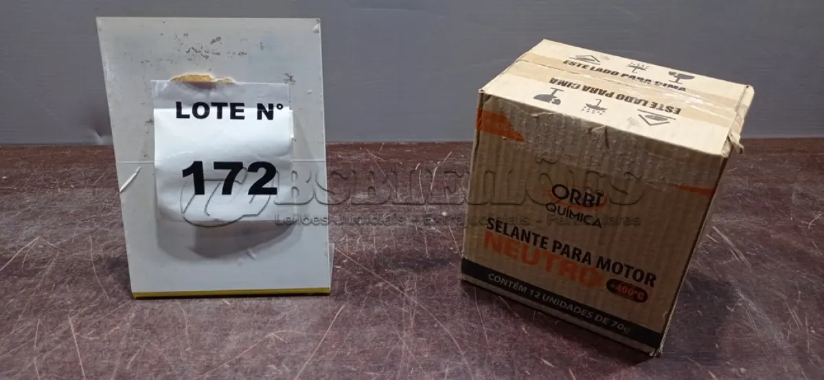 LOTE 172 - 12 BISNAGAS DE ADESIVO DE SILICONE NEUTRO DE 70G MARCA ORBI QUÍMICA. (NO ESTADO) ATENÇÃO! FAZER A VISITAÇÃO ANTES DE ARREMATAR, NÃO SABEMOS SE FUNCIONA, LEILÃO NÃO TEM GARANTIA E NEM DEVOLUÇÃO, SUJEITO A POSSÍVEIS AVARIAS VISÍVEIS/OCULTAS E/OU AUSÊNCIA DE COMPONENTES.