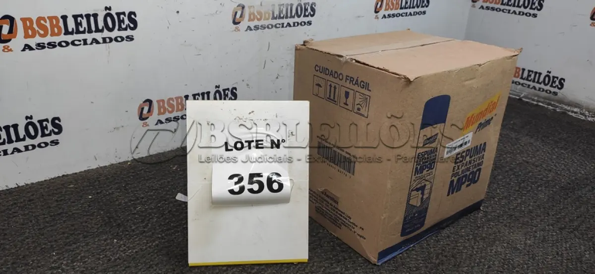 LOTE 356 - 01 CAIXA COM 12 UNIDADES DE ESPUMA POLIURETANO MUNDIAL PRIME 500ML.  (NO ESTADO) ATENÇÃO! FAZER A VISITAÇÃO ANTES DE ARREMATAR, NÃO SABEMOS SE FUNCIONA, LEILÃO NÃO TEM GARANTIA E NEM DEVOLUÇÃO, SUJEITO A POSSÍVEIS AVARIAS VISÍVEIS/OCULTAS E/OU AUSÊNCIA DE COMPONENTES.