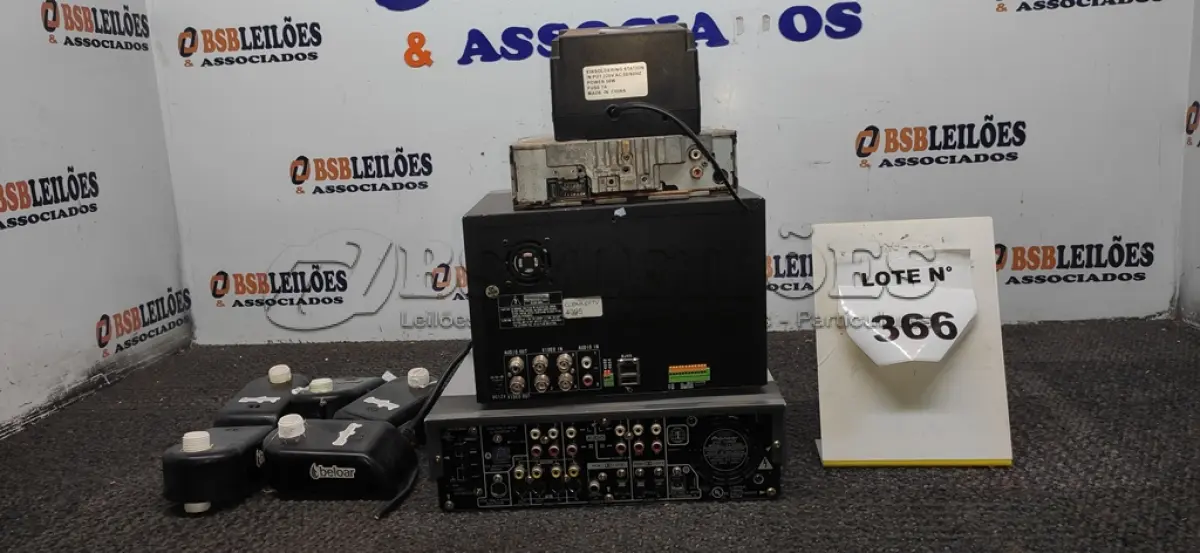 LOTE 366 - 01 DVR PORTÁTIL MODELO STAND ALONE, 01 ESTAÇÃO DE SOLDA ANALÓGICA MODELO 936A MARCA GRIFFIN, 01 DVD TUNER SYSTEM MODELO XV-DV55 MARCA PIONEER E 05 PURIFICADORES DE ÁGUA MARCA BELOAR. (NO ESTADO) ATENÇÃO! FAZER A VISITAÇÃO ANTES DE ARREMATAR, NÃO SABEMOS SE FUNCIONA, LEILÃO NÃO TEM GARANTIA E NEM DEVOLUÇÃO, SUJEITO A POSSÍVEIS AVARIAS VISÍVEIS/OCULTAS E/OU AUSÊNCIA DE COMPONENTES.