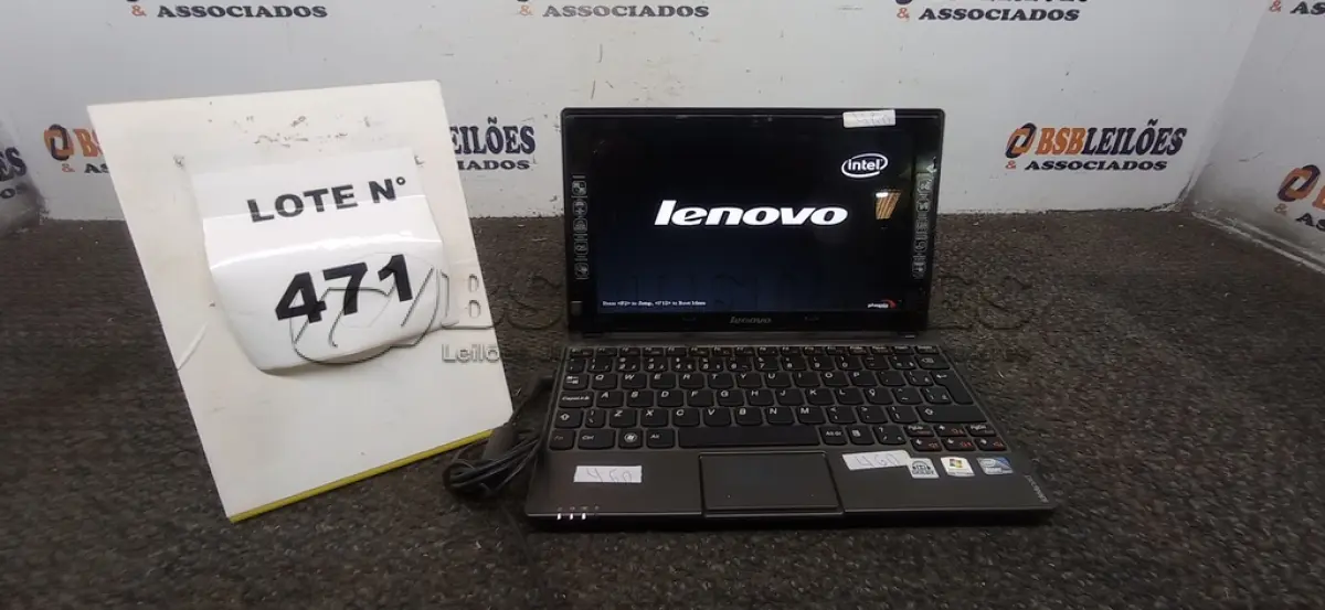 LOTE 471 -  01 NETEBOOK LENOVO SEM FONTE. (NO ESTADO) ATENÇÃO! FAZER A VISITAÇÃO ANTES DE ARREMATAR, NÃO SABEMOS SE FUNCIONA, LEILÃO NÃO TEM GARANTIA E NEM DEVOLUÇÃO, SUJEITO A POSSÍVEIS AVARIAS VISÍVEIS/OCULTAS E/OU AUSÊNCIA DE COMPONENTES.