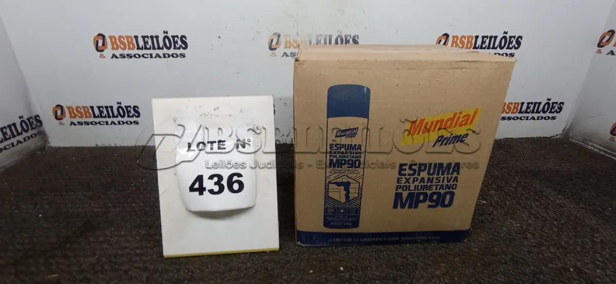LOTE 436 -   01 CAIXA COM 12 UNIDADES DE ESPUMA POLIURETANO MUNDIAL PRIME 500ML.  (NO ESTADO) ATENÇÃO! FAZER A VISITAÇÃO ANTES DE ARREMATAR, NÃO SABEMOS SE FUNCIONA, LEILÃO NÃO TEM GARANTIA E NEM DEVOLUÇÃO, SUJEITO A POSSÍVEIS AVARIAS VISÍVEIS/OCULTAS E/OU AUSÊNCIA DE COMPONENTES.