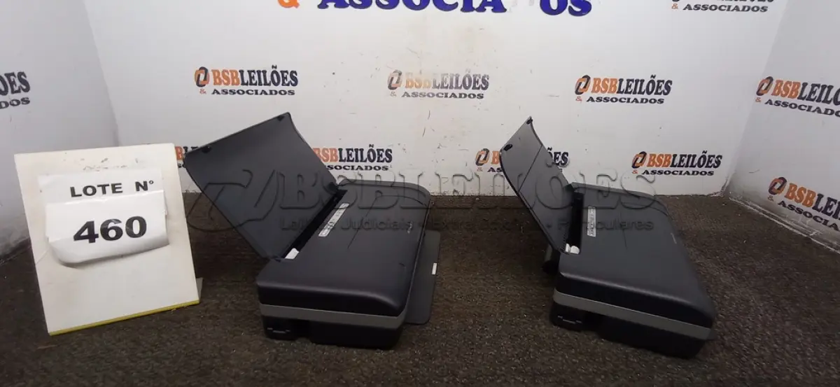 LOTE 460 -  02 IMPRESSORAS HP VIA BLUETOOTH.  (NO ESTADO) ATENÇÃO! FAZER A VISITAÇÃO ANTES DE ARREMATAR, NÃO SABEMOS SE FUNCIONA, LEILÃO NÃO TEM GARANTIA E NEM DEVOLUÇÃO, SUJEITO A POSSÍVEIS AVARIAS VISÍVEIS/OCULTAS E/OU AUSÊNCIA DE COMPONENTES.