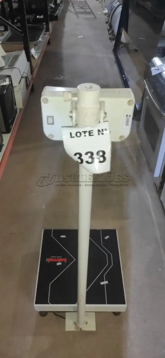 LOTE 338 -   01 BALANÇA BALMAK 300KG. (NO ESTADO) ATENÇÃO! FAZER A VISITAÇÃO ANTES DE ARREMATAR, NÃO SABEMOS SE FUNCIONA, LEILÃO NÃO TEM GARANTIA E NEM DEVOLUÇÃO, SUJEITO A POSSÍVEIS AVARIAS VISÍVEIS/OCULTAS E/OU AUSÊNCIA DE COMPONENTES.