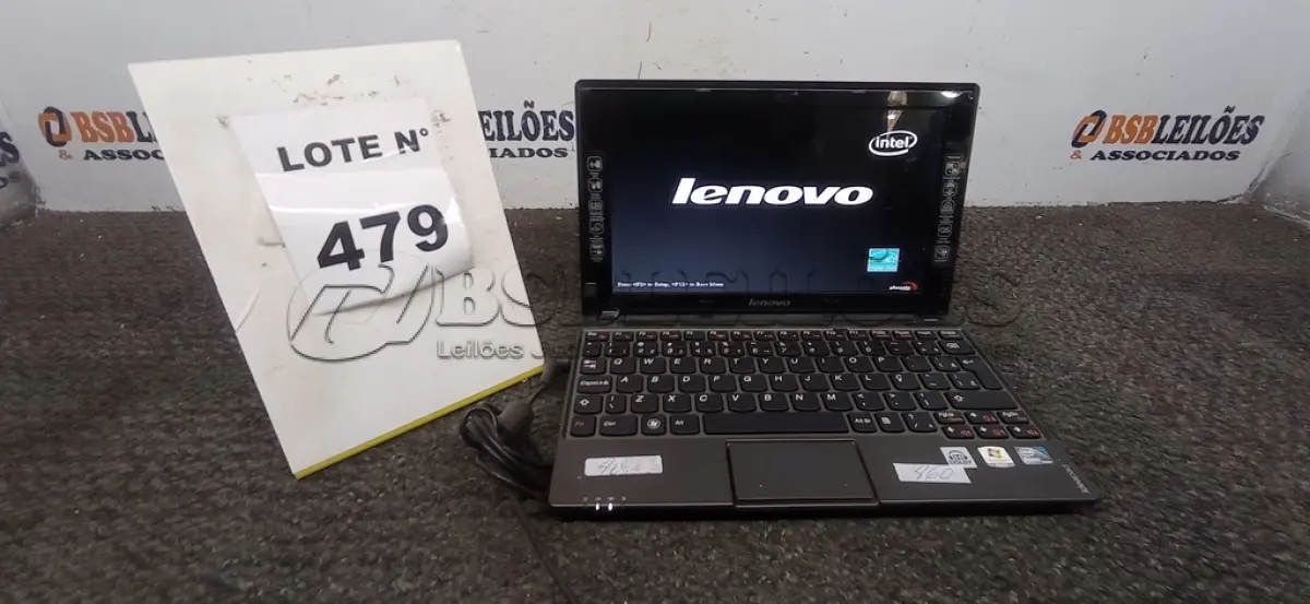 LOTE 479 - 01 NETEBOOK LENOVO SEM FONTE. (NO ESTADO) ATENÇÃO! FAZER A VISITAÇÃO ANTES DE ARREMATAR, NÃO SABEMOS SE FUNCIONA, LEILÃO NÃO TEM GARANTIA E NEM DEVOLUÇÃO, SUJEITO A POSSÍVEIS AVARIAS VISÍVEIS/OCULTAS E/OU AUSÊNCIA DE COMPONENTES.