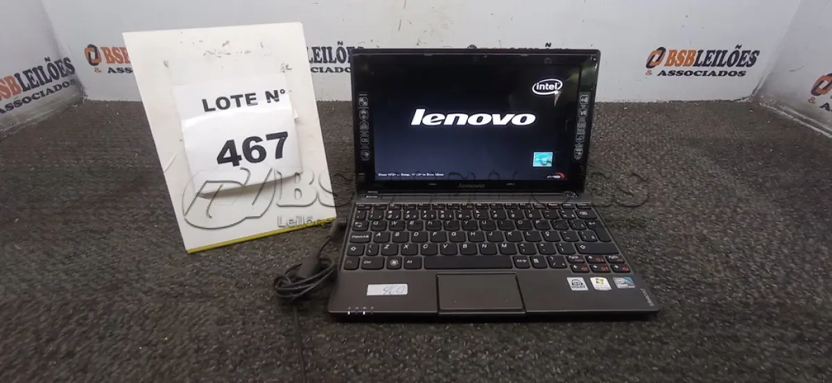 LOTE 467 - 01 NETEBOOK LENOVO SEM FONTE. (NO ESTADO) ATENÇÃO! FAZER A VISITAÇÃO ANTES DE ARREMATAR, NÃO SABEMOS SE FUNCIONA, LEILÃO NÃO TEM GARANTIA E NEM DEVOLUÇÃO, SUJEITO A POSSÍVEIS AVARIAS VISÍVEIS/OCULTAS E/OU AUSÊNCIA DE COMPONENTES.