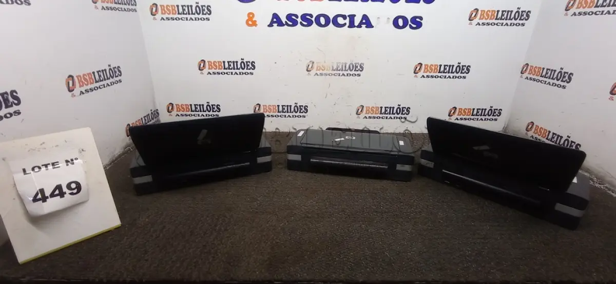 LOTE 449 - 03 IMPRESSORAS HP VIA BLUETOOTH.  (NO ESTADO) ATENÇÃO! FAZER A VISITAÇÃO ANTES DE ARREMATAR, NÃO SABEMOS SE FUNCIONA, LEILÃO NÃO TEM GARANTIA E NEM DEVOLUÇÃO, SUJEITO A POSSÍVEIS AVARIAS VISÍVEIS/OCULTAS E/OU AUSÊNCIA DE COMPONENTES.
