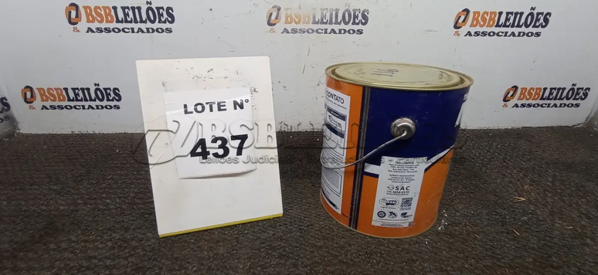 LOTE 437 -  01 LATA DE 2,80KG DE ADESIVO DE CONTATO.  (NO ESTADO) ATENÇÃO! FAZER A VISITAÇÃO ANTES DE ARREMATAR, NÃO SABEMOS SE FUNCIONA, LEILÃO NÃO TEM GARANTIA E NEM DEVOLUÇÃO, SUJEITO A POSSÍVEIS AVARIAS VISÍVEIS/OCULTAS E/OU AUSÊNCIA DE COMPONENTES.