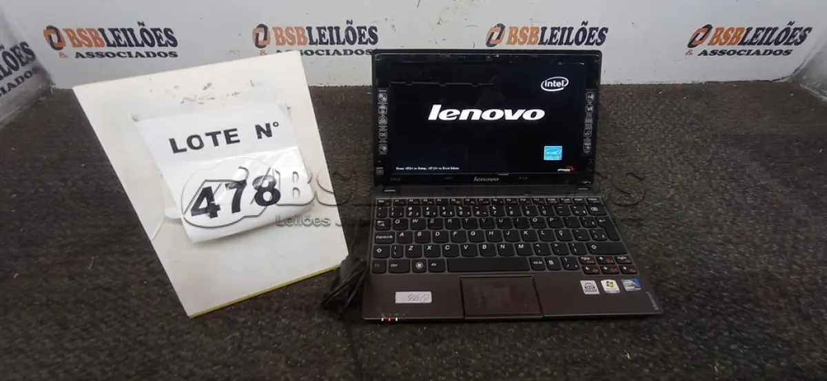 LOTE 478 - 01 NETEBOOK LENOVO SEM FONTE. (NO ESTADO) ATENÇÃO! FAZER A VISITAÇÃO ANTES DE ARREMATAR, NÃO SABEMOS SE FUNCIONA, LEILÃO NÃO TEM GARANTIA E NEM DEVOLUÇÃO, SUJEITO A POSSÍVEIS AVARIAS VISÍVEIS/OCULTAS E/OU AUSÊNCIA DE COMPONENTES.
