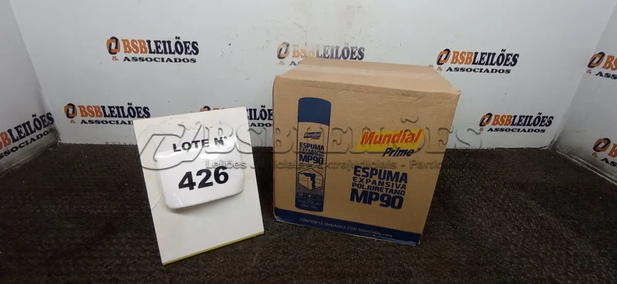 LOTE 426 -   01 CAIXA COM 12 UNIDADES DE ESPUMA POLIURETANO MUNDIAL PRIME 500ML.  (NO ESTADO) ATENÇÃO! FAZER A VISITAÇÃO ANTES DE ARREMATAR, NÃO SABEMOS SE FUNCIONA, LEILÃO NÃO TEM GARANTIA E NEM DEVOLUÇÃO, SUJEITO A POSSÍVEIS AVARIAS VISÍVEIS/OCULTAS E/OU AUSÊNCIA DE COMPONENTES.
