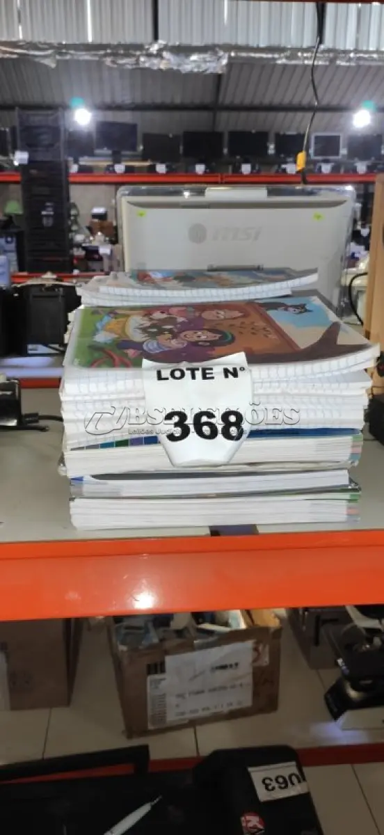 LOTE 368 -   01 LOTE COM CADERNOS DIVERSOS.  (NO ESTADO) ATENÇÃO! FAZER A VISITAÇÃO ANTES DE ARREMATAR, NÃO SABEMOS SE FUNCIONA, LEILÃO NÃO TEM GARANTIA E NEM DEVOLUÇÃO, SUJEITO A POSSÍVEIS AVARIAS VISÍVEIS/OCULTAS E/OU AUSÊNCIA DE COMPONENTES.