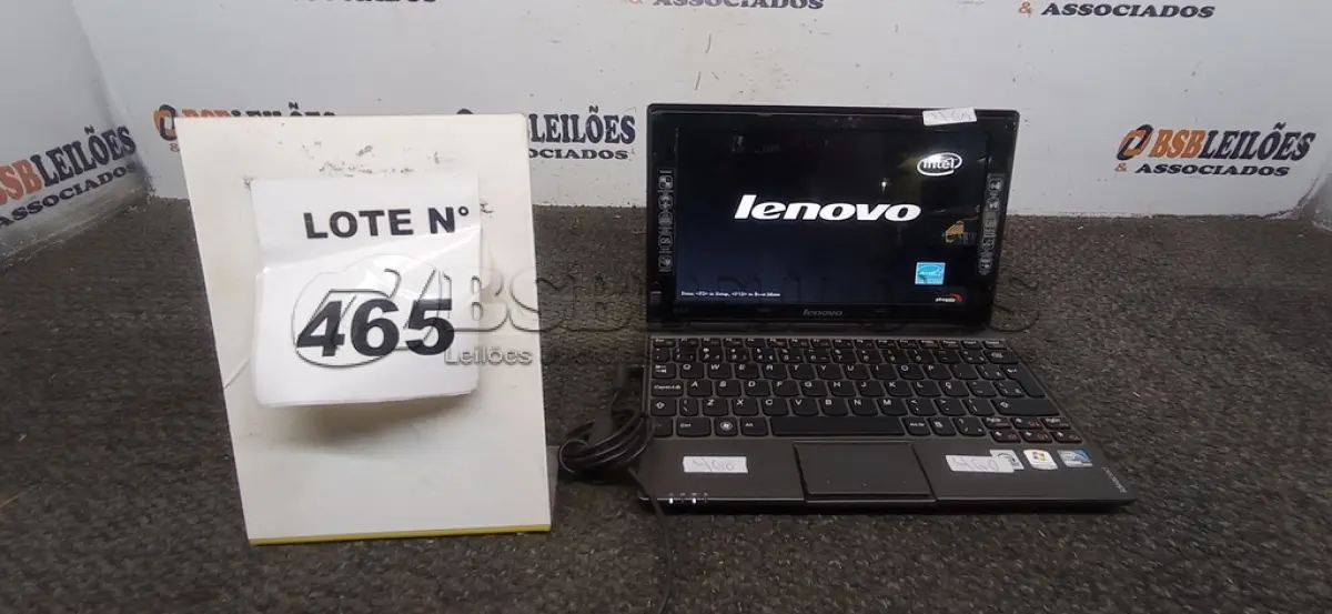 LOTE 465 - 01 NETEBOOK LENOVO SEM FONTE. (NO ESTADO) ATENÇÃO! FAZER A VISITAÇÃO ANTES DE ARREMATAR, NÃO SABEMOS SE FUNCIONA, LEILÃO NÃO TEM GARANTIA E NEM DEVOLUÇÃO, SUJEITO A POSSÍVEIS AVARIAS VISÍVEIS/OCULTAS E/OU AUSÊNCIA DE COMPONENTES.