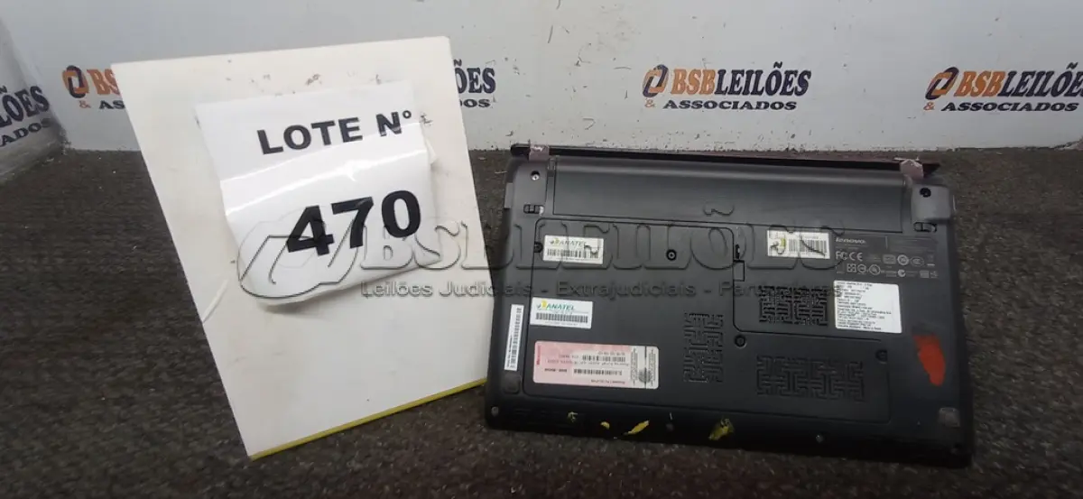 LOTE 470 -  01 NETEBOOK LENOVO SEM FONTE. (NO ESTADO) ATENÇÃO! FAZER A VISITAÇÃO ANTES DE ARREMATAR, NÃO SABEMOS SE FUNCIONA, LEILÃO NÃO TEM GARANTIA E NEM DEVOLUÇÃO, SUJEITO A POSSÍVEIS AVARIAS VISÍVEIS/OCULTAS E/OU AUSÊNCIA DE COMPONENTES.