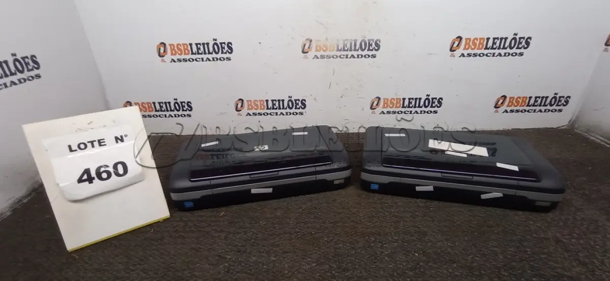LOTE 460 -  02 IMPRESSORAS HP VIA BLUETOOTH.  (NO ESTADO) ATENÇÃO! FAZER A VISITAÇÃO ANTES DE ARREMATAR, NÃO SABEMOS SE FUNCIONA, LEILÃO NÃO TEM GARANTIA E NEM DEVOLUÇÃO, SUJEITO A POSSÍVEIS AVARIAS VISÍVEIS/OCULTAS E/OU AUSÊNCIA DE COMPONENTES.