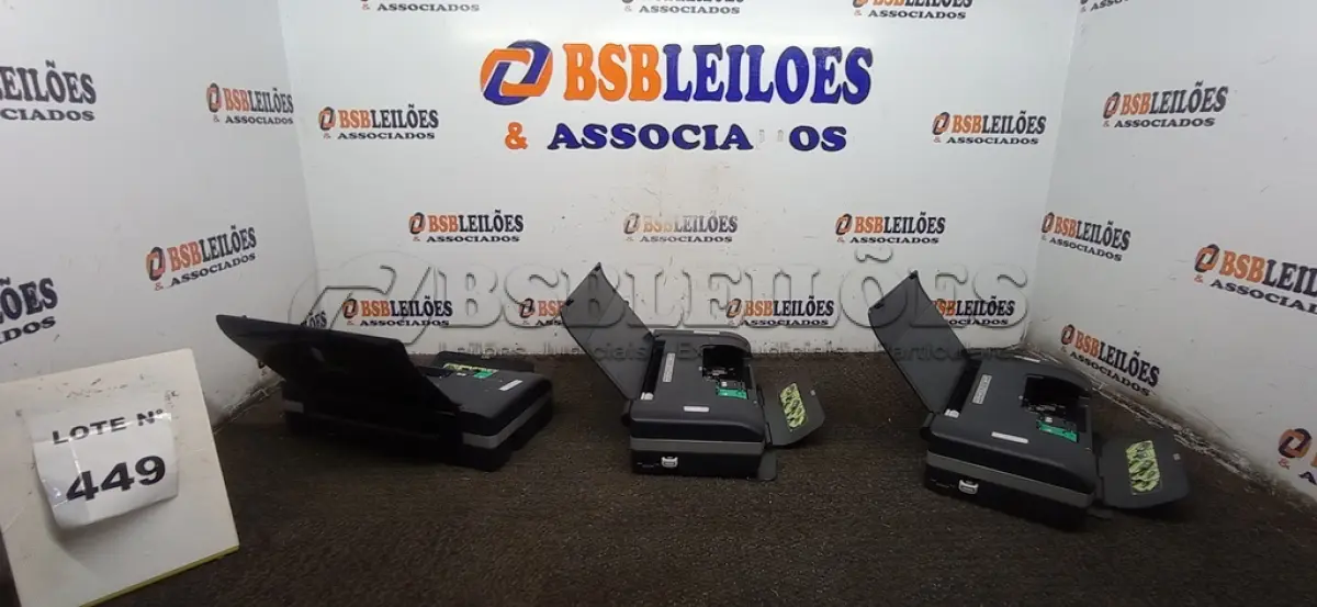 LOTE 449 - 03 IMPRESSORAS HP VIA BLUETOOTH.  (NO ESTADO) ATENÇÃO! FAZER A VISITAÇÃO ANTES DE ARREMATAR, NÃO SABEMOS SE FUNCIONA, LEILÃO NÃO TEM GARANTIA E NEM DEVOLUÇÃO, SUJEITO A POSSÍVEIS AVARIAS VISÍVEIS/OCULTAS E/OU AUSÊNCIA DE COMPONENTES.