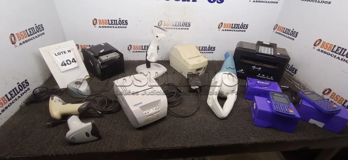 LOTE 404 - 03 IMPRESSORAS DE CUPOM E 01 LEITORA DE CÓDIGO DE BARRAS DE MARCAS E MODELOS DIVERSOS. (NO ESTADO) ATENÇÃO! FAZER A VISITAÇÃO ANTES DE ARREMATAR, NÃO SABEMOS SE FUNCIONA, LEILÃO NÃO TEM GARANTIA E NEM DEVOLUÇÃO, SUJEITO A POSSÍVEIS AVARIAS VISÍVEIS/OCULTAS E/OU AUSÊNCIA DE COMPONENTES.