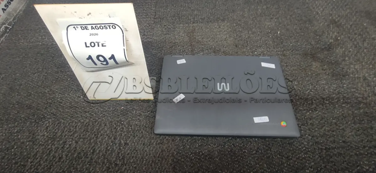 LOTE 191 - 01 CHROMEBOOK MODELO M11CH-PC917. (NO ESTADO) ATENÇÃO! FAZER A VISITAÇÃO ANTES DE ARREMATAR, NÃO SABEMOS SE FUNCIONA, LEILÃO NÃO TEM GARANTIA E NEM DEVOLUÇÃO, SUJEITO A POSSÍVEIS AVARIAS VISÍVEIS/OCULTAS E/OU AUSÊNCIA DE COMPONENTES.