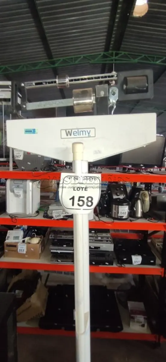 LOTE 158 - 01 BALANÇA ANTROPOMÉTRICA MARCA WELMY. (NO ESTADO) ATENÇÃO! FAZER A VISITAÇÃO ANTES DE ARREMATAR, NÃO SABEMOS SE FUNCIONA, LEILÃO NÃO TEM GARANTIA E NEM DEVOLUÇÃO, SUJEITO A POSSÍVEIS AVARIAS VISÍVEIS/OCULTAS E/OU AUSÊNCIA DE COMPONENTES.