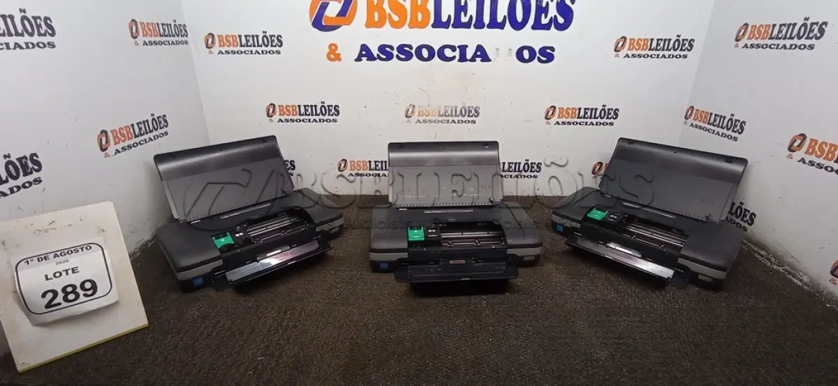 LOTE 289 - 02 IMPRESSORAS PORTÁTEIS MODELO OFFICEJET H470. (NO ESTADO) ATENÇÃO! FAZER A VISITAÇÃO ANTES DE ARREMATAR, NÃO SABEMOS SE FUNCIONA, LEILÃO NÃO TEM GARANTIA E NEM DEVOLUÇÃO, SUJEITO A POSSÍVEIS AVARIAS VISÍVEIS/OCULTAS E/OU AUSÊNCIA DE COMPONENTES.