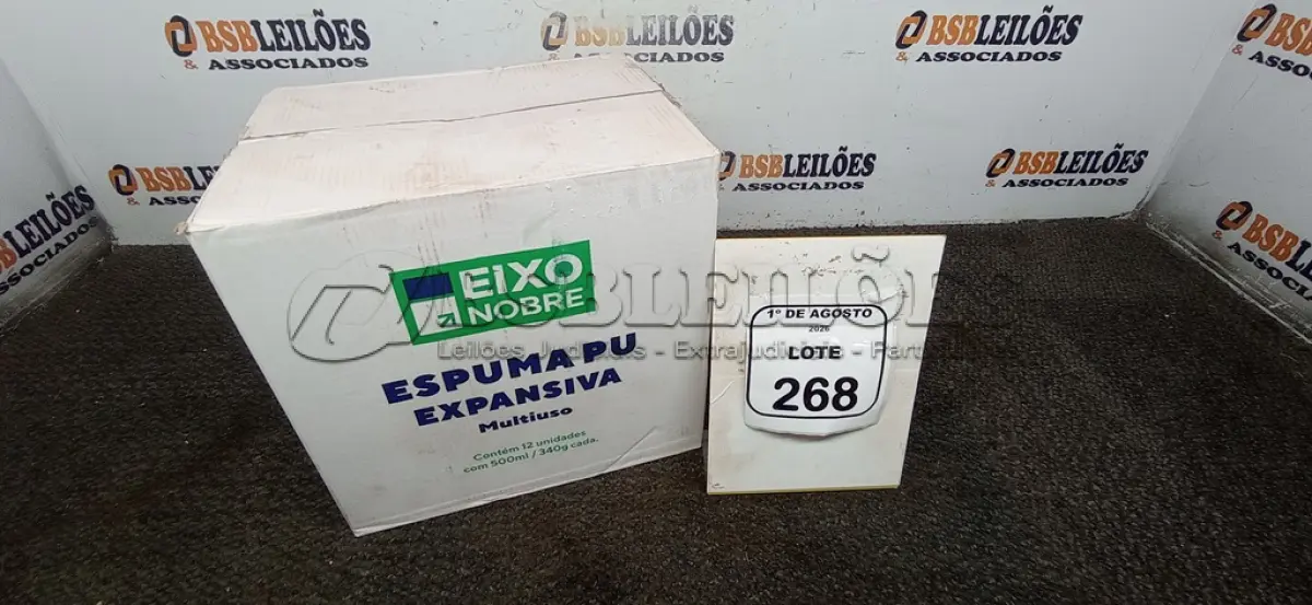 LOTE 268 - 01 CAIXA COM 24 SILICONES ACÉTICO INCOLOR DE 240G CADA MARCA MONUMENTAL. (NO ESTADO) ATENÇÃO! FAZER A VISITAÇÃO ANTES DE ARREMATAR, NÃO SABEMOS SE FUNCIONA, LEILÃO NÃO TEM GARANTIA E NEM DEVOLUÇÃO, SUJEITO A POSSÍVEIS AVARIAS VISÍVEIS/OCULTAS E/OU AUSÊNCIA DE COMPONENTES.
