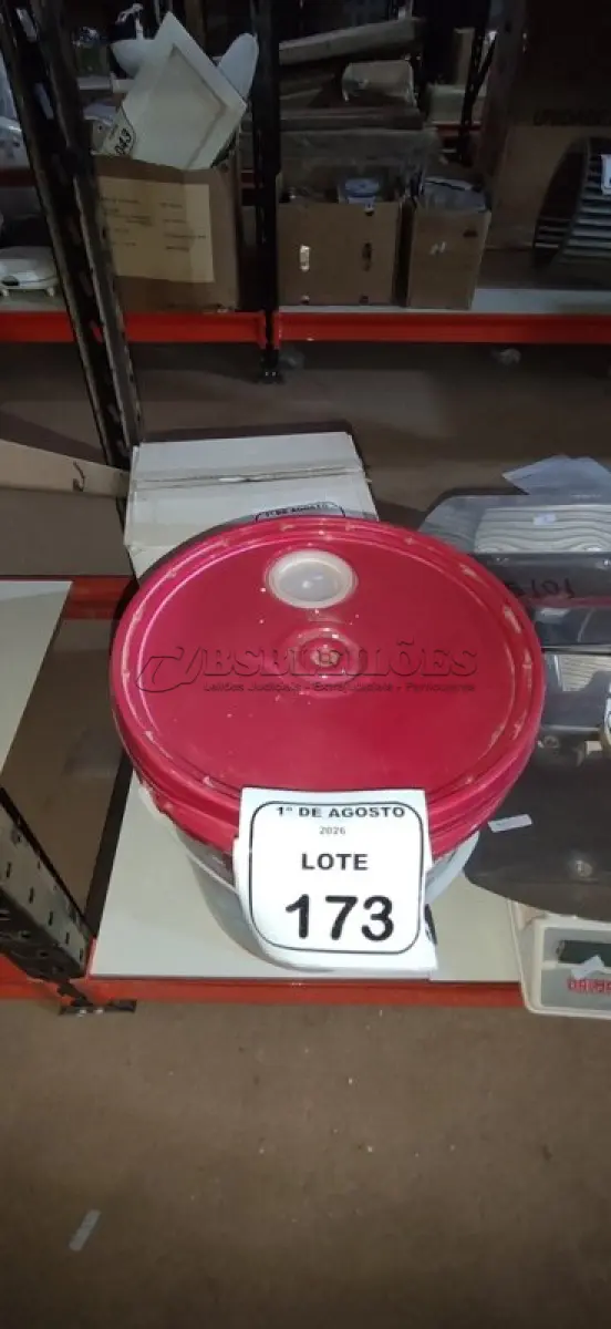LOTE 173 - 01 BALDE DE TINTA DE ACRÍLICA SUPER PREMIUM 18L NA COR BASE INTENSA SEMI BRILHO MARCA RENNER.  (NO ESTADO) ATENÇÃO! FAZER A VISITAÇÃO ANTES DE ARREMATAR, NÃO SABEMOS SE FUNCIONA, LEILÃO NÃO TEM GARANTIA E NEM DEVOLUÇÃO, SUJEITO A POSSÍVEIS AVARIAS VISÍVEIS/OCULTAS E/OU AUSÊNCIA DE COMPONENTES.