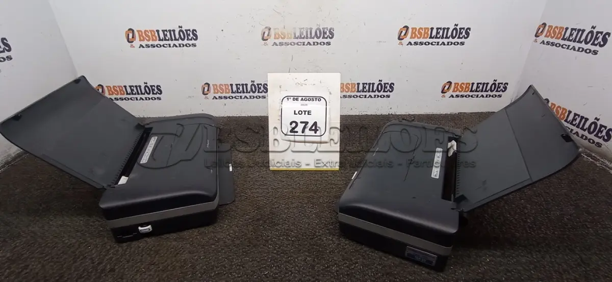 LOTE 274 - 02 IMPRESSORAS PORTÁTEIS MODELO OFFICEJET H470. (NO ESTADO) ATENÇÃO! FAZER A VISITAÇÃO ANTES DE ARREMATAR, NÃO SABEMOS SE FUNCIONA, LEILÃO NÃO TEM GARANTIA E NEM DEVOLUÇÃO, SUJEITO A POSSÍVEIS AVARIAS VISÍVEIS/OCULTAS E/OU AUSÊNCIA DE COMPONENTES.