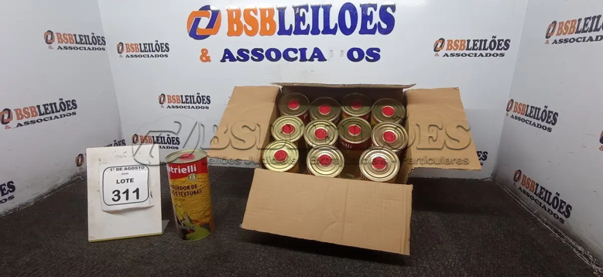 LOTE 311 - 01 CAIXA COM 12 REMOVEDORES DE TINTAS E TEXTURAS DE 900ML CADA. (NO ESTADO) ATENÇÃO! FAZER A VISITAÇÃO ANTES DE ARREMATAR, NÃO SABEMOS SE FUNCIONA, LEILÃO NÃO TEM GARANTIA E NEM DEVOLUÇÃO, SUJEITO A POSSÍVEIS AVARIAS VISÍVEIS/OCULTAS E/OU AUSÊNCIA DE COMPONENTES.