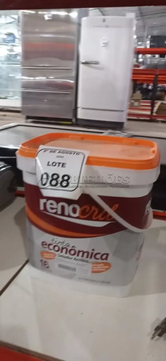 LOTE 088 - 01 BALDE DE SELADOR 16L MARCA RENOCRIL. (NO ESTADO) ATENÇÃO! FAZER A VISITAÇÃO ANTES DE ARREMATAR, NÃO SABEMOS SE FUNCIONA, LEILÃO NÃO TEM GARANTIA E NEM DEVOLUÇÃO, SUJEITO A POSSÍVEIS AVARIAS VISÍVEIS/OCULTAS E/OU AUSÊNCIA DE COMPONENTES.