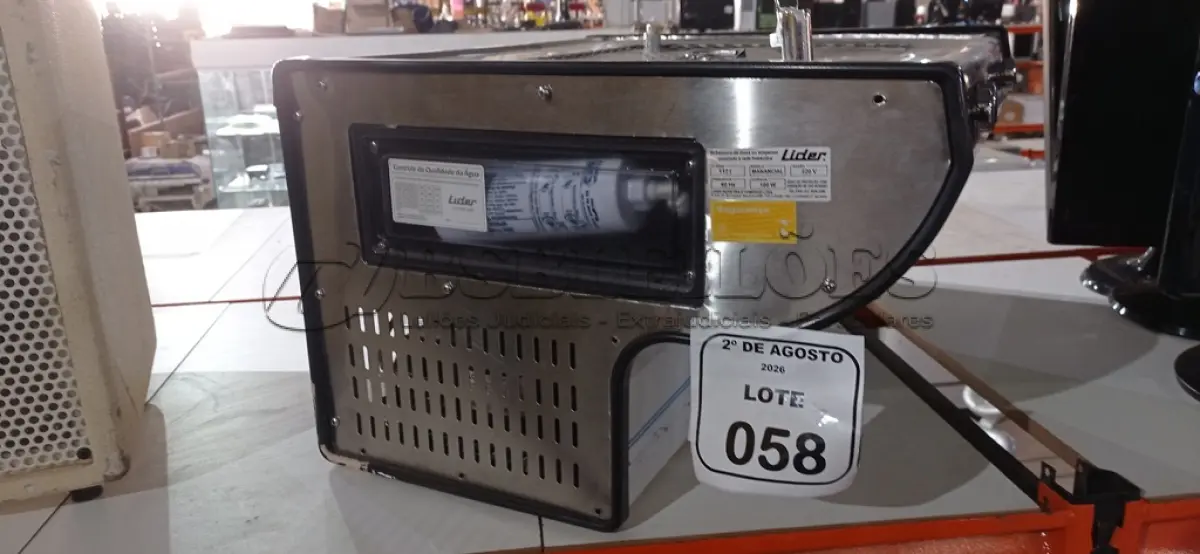 LOTE 058 - 01 BEBEDOURO DE PAREDE MARCA LÍDER. (NO ESTADO) ATENÇÃO! FAZER A VISITAÇÃO ANTES DE ARREMATAR, NÃO SABEMOS SE FUNCIONA, LEILÃO NÃO TEM GARANTIA E NEM DEVOLUÇÃO, SUJEITO A POSSÍVEIS AVARIAS VISÍVEIS/OCULTAS E/OU AUSÊNCIA DE COMPONENTES.