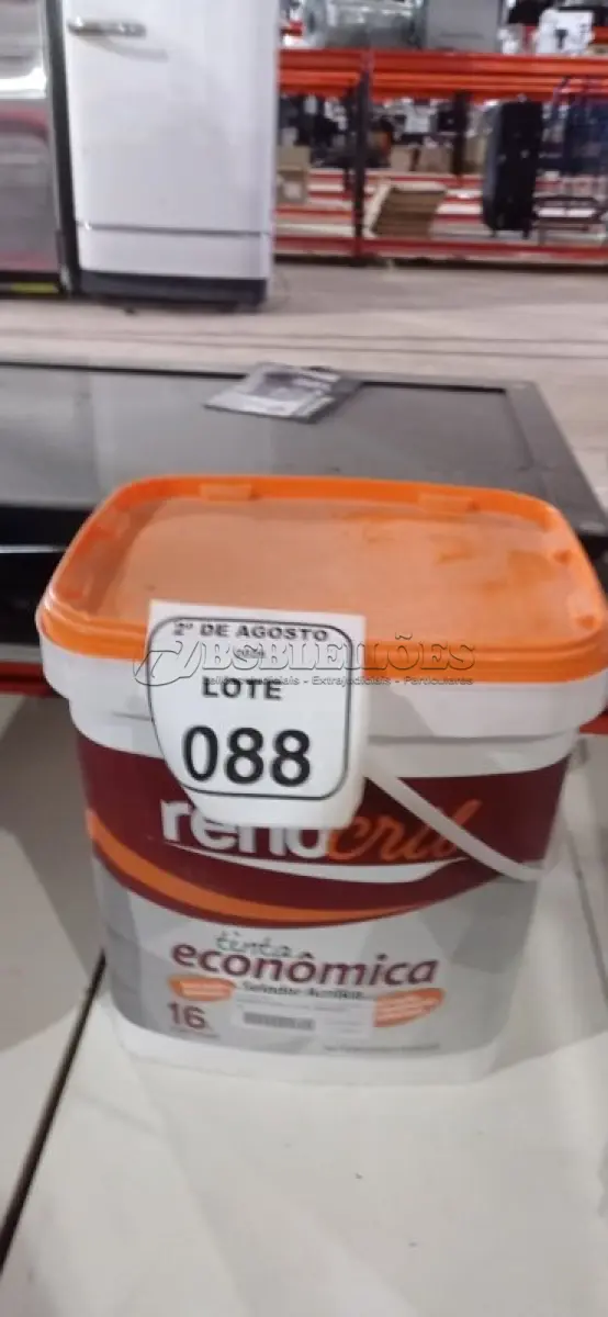 LOTE 088 - 01 BALDE DE SELADOR 16L MARCA RENOCRIL. (NO ESTADO) ATENÇÃO! FAZER A VISITAÇÃO ANTES DE ARREMATAR, NÃO SABEMOS SE FUNCIONA, LEILÃO NÃO TEM GARANTIA E NEM DEVOLUÇÃO, SUJEITO A POSSÍVEIS AVARIAS VISÍVEIS/OCULTAS E/OU AUSÊNCIA DE COMPONENTES.