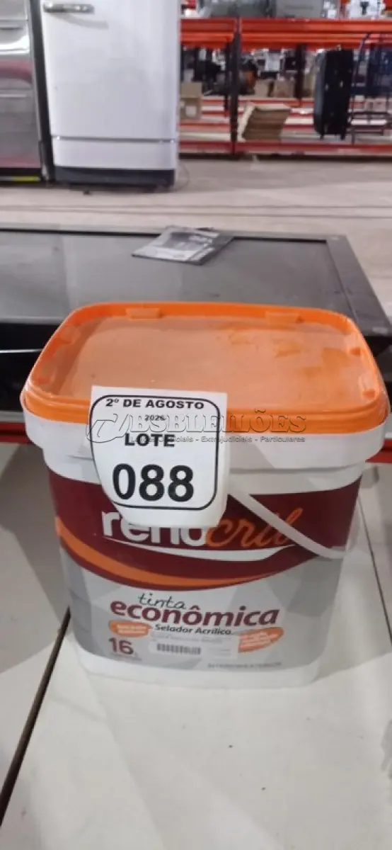 LOTE 088 - 01 BALDE DE SELADOR 16L MARCA RENOCRIL. (NO ESTADO) ATENÇÃO! FAZER A VISITAÇÃO ANTES DE ARREMATAR, NÃO SABEMOS SE FUNCIONA, LEILÃO NÃO TEM GARANTIA E NEM DEVOLUÇÃO, SUJEITO A POSSÍVEIS AVARIAS VISÍVEIS/OCULTAS E/OU AUSÊNCIA DE COMPONENTES.