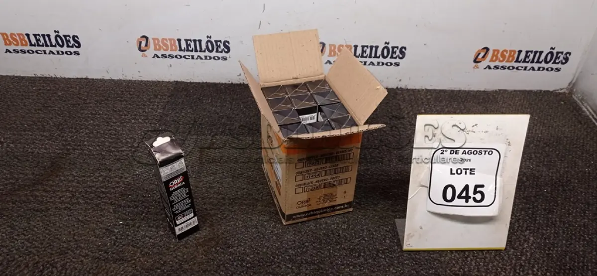 LOTE 045 - 12 BISNAGAS DE ADESIVO DE SILICONE NEUTRO PARA ALTAS TEMPERATURAS DE 70G MARCA ORBI QUÍMICA. (NO ESTADO) ATENÇÃO! FAZER A VISITAÇÃO ANTES DE ARREMATAR, NÃO SABEMOS SE FUNCIONA, LEILÃO NÃO TEM GARANTIA E NEM DEVOLUÇÃO, SUJEITO A POSSÍVEIS AVARIAS VISÍVEIS/OCULTAS E/OU AUSÊNCIA DE COMPONENTES.