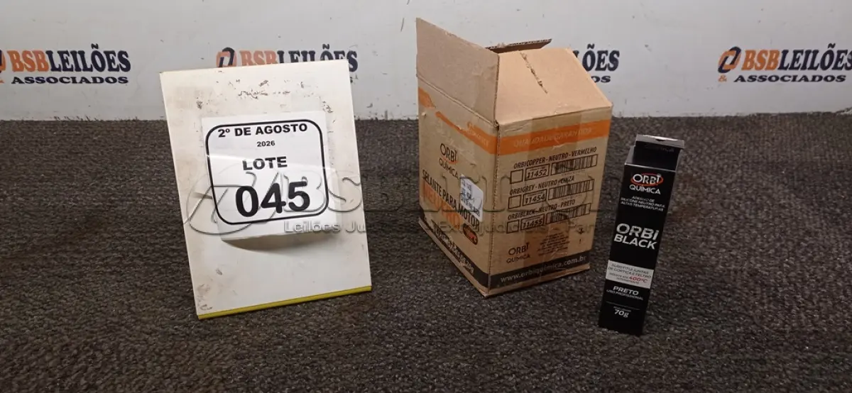 LOTE 045 - 12 BISNAGAS DE ADESIVO DE SILICONE NEUTRO PARA ALTAS TEMPERATURAS DE 70G MARCA ORBI QUÍMICA. (NO ESTADO) ATENÇÃO! FAZER A VISITAÇÃO ANTES DE ARREMATAR, NÃO SABEMOS SE FUNCIONA, LEILÃO NÃO TEM GARANTIA E NEM DEVOLUÇÃO, SUJEITO A POSSÍVEIS AVARIAS VISÍVEIS/OCULTAS E/OU AUSÊNCIA DE COMPONENTES.