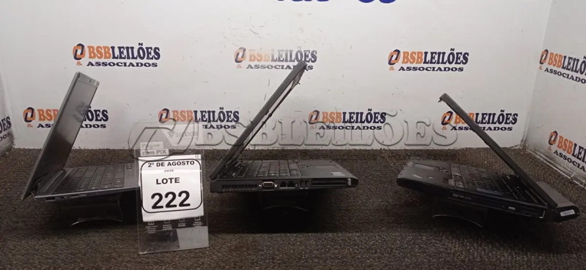 LOTE 222 - 03 NOTEBOOKS MARCA MARCAS DIVERSAS PARA RETIRADA DE PEÇAS. (NO ESTADO) ATENÇÃO! FAZER A VISITAÇÃO ANTES DE ARREMATAR, NÃO SABEMOS SE FUNCIONA, LEILÃO NÃO TEM GARANTIA E NEM DEVOLUÇÃO, SUJEITO A POSSÍVEIS AVARIAS VISÍVEIS/OCULTAS E/OU AUSÊNCIA DE COMPONENTES.