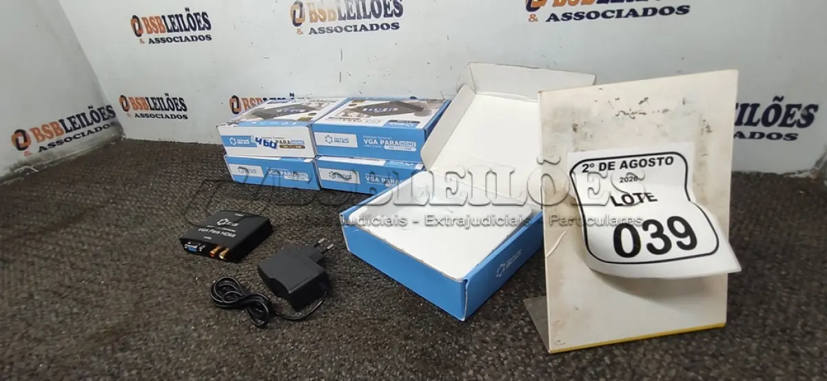 LOTE 039 - 05 ADAPTADORES CONVERSOR VGA PARA HDMI MARCA LOTUS. (NO ESTADO) ATENÇÃO! FAZER A VISITAÇÃO ANTES DE ARREMATAR, NÃO SABEMOS SE FUNCIONA, LEILÃO NÃO TEM GARANTIA E NEM DEVOLUÇÃO, SUJEITO A POSSÍVEIS AVARIAS VISÍVEIS/OCULTAS E/OU AUSÊNCIA DE COMPONENTES.