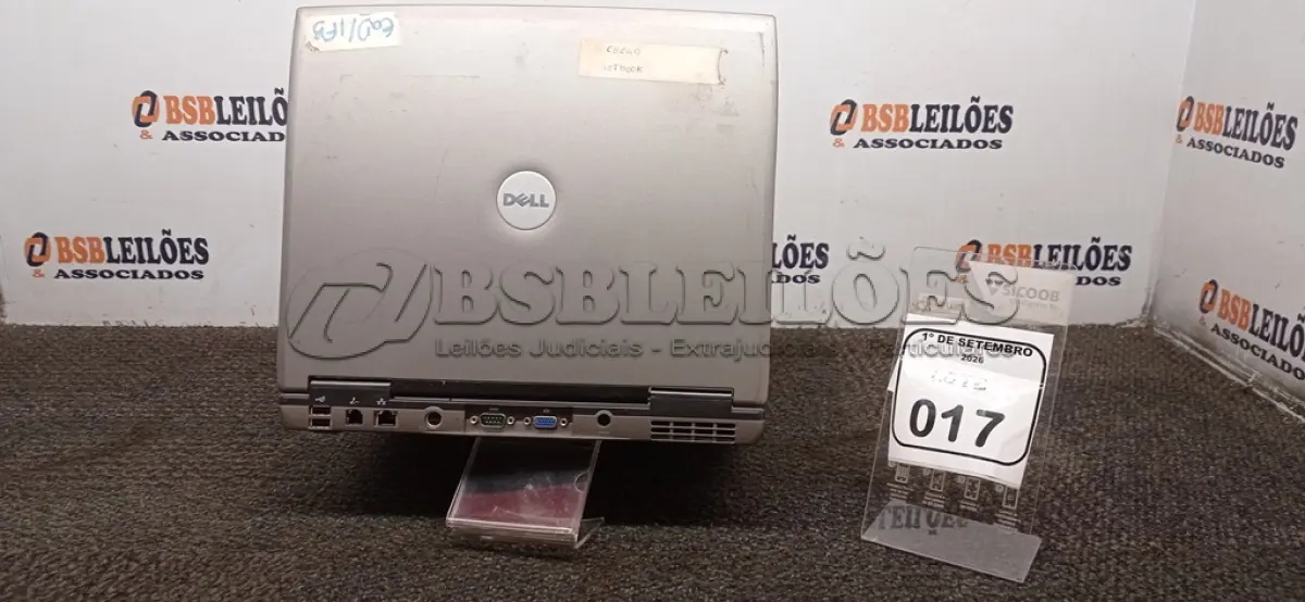 LOTE 017 - 01 NOTEBOOK MARCA DELL SEM FONTE. (NO ESTADO) ATENÇÃO! FAZER A VISITAÇÃO ANTES DE ARREMATAR, NÃO SABEMOS SE FUNCIONA, LEILÃO NÃO TEM GARANTIA E NEM DEVOLUÇÃO, SUJEITO A POSSÍVEIS AVARIAS VISÍVEIS/OCULTAS E/OU AUSÊNCIA DE COMPONENTES.