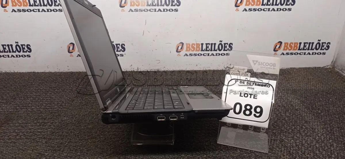 LOTE 089 - 01 NOTEBOOK MARCA HP SEM FONTE. (NO ESTADO) ATENÇÃO! FAZER A VISITAÇÃO ANTES DE ARREMATAR, NÃO SABEMOS SE FUNCIONA, LEILÃO NÃO TEM GARANTIA E NEM DEVOLUÇÃO, SUJEITO A POSSÍVEIS AVARIAS VISÍVEIS/OCULTAS E/OU AUSÊNCIA DE COMPONENTES.