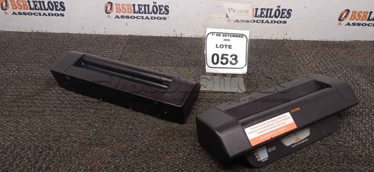 LOTE 053 - 02 SCANNERS DE DOCUMENTO MARCA BANCOR. (NO ESTADO) ATENÇÃO! FAZER A VISITAÇÃO ANTES DE ARREMATAR, NÃO SABEMOS SE FUNCIONA, LEILÃO NÃO TEM GARANTIA E NEM DEVOLUÇÃO, SUJEITO A POSSÍVEIS AVARIAS VISÍVEIS/OCULTAS E/OU AUSÊNCIA DE COMPONENTES.