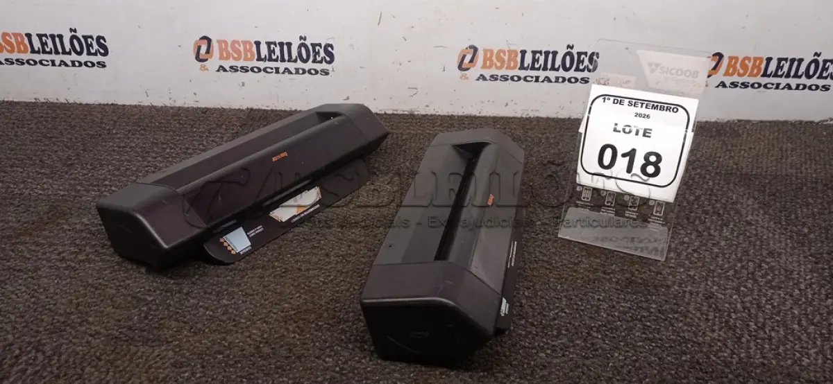 LOTE 018 - 02 SCANNERS DE DOCUMENTO MARCA BANCOR. (NO ESTADO) ATENÇÃO! FAZER A VISITAÇÃO ANTES DE ARREMATAR, NÃO SABEMOS SE FUNCIONA, LEILÃO NÃO TEM GARANTIA E NEM DEVOLUÇÃO, SUJEITO A POSSÍVEIS AVARIAS VISÍVEIS/OCULTAS E/OU AUSÊNCIA DE COMPONENTES.