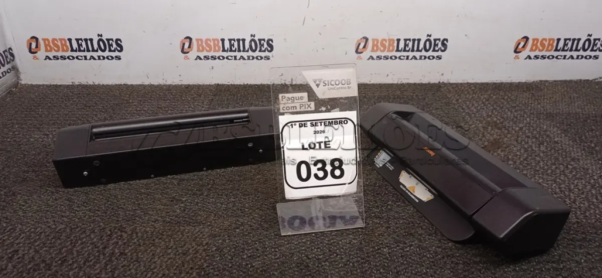 LOTE 038 - 02 SCANNERS DE DOCUMENTO MARCA BANCOR. (NO ESTADO) ATENÇÃO! FAZER A VISITAÇÃO ANTES DE ARREMATAR, NÃO SABEMOS SE FUNCIONA, LEILÃO NÃO TEM GARANTIA E NEM DEVOLUÇÃO, SUJEITO A POSSÍVEIS AVARIAS VISÍVEIS/OCULTAS E/OU AUSÊNCIA DE COMPONENTES.
